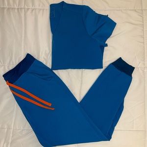 Figs Alps Blue Scrub Set